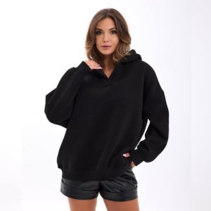 sweat à capuche féminin confortable de haute qualité